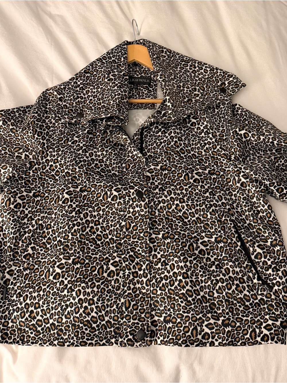 Talk of the Walk Leopard Print Short sleeved Jacket - Black, Brown, White
